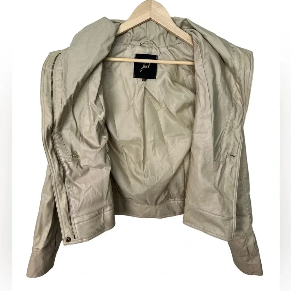 Jack • Moto Faux Leather Asymmetrical Zip Jacket - Picture 2 of 8